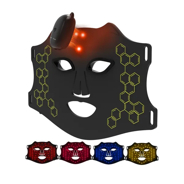 Wireless 4-colour silicone LED face mask