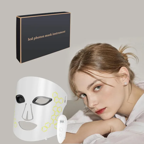 8-colour silicone LED face mask