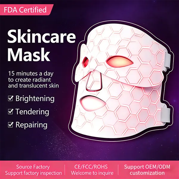 8-colour silicone LED face mask (listing 0679)