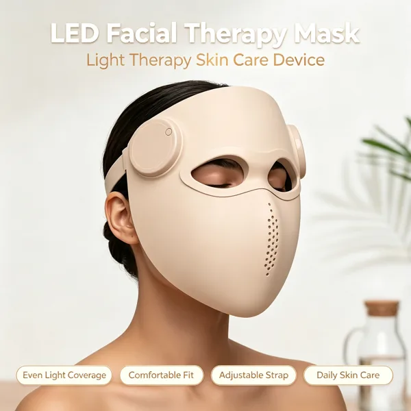 Silicone LED face and neck mask (listing 0248)