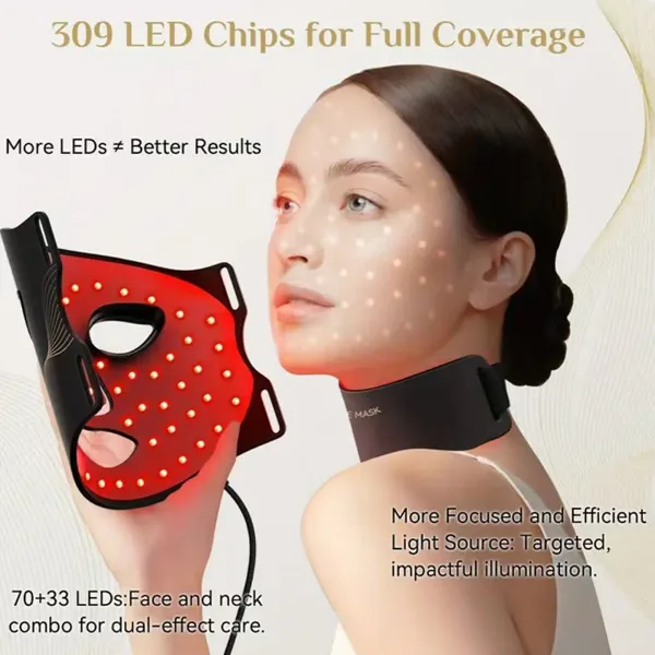7-colour LED face and neck mask (listing 9072)