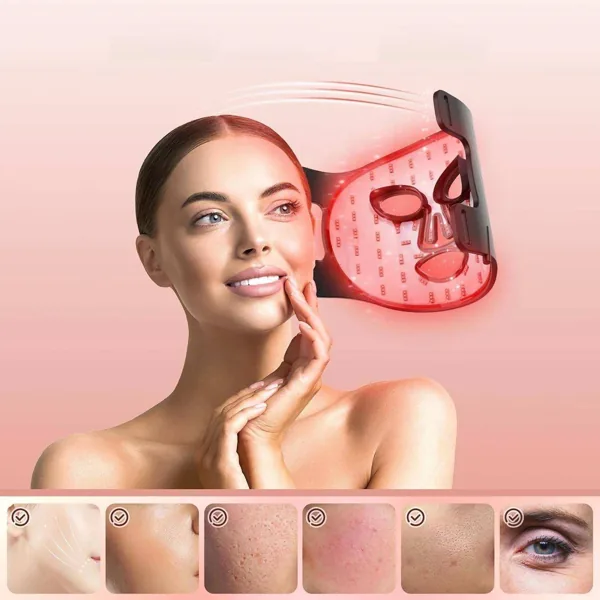 Silicone LED face and neck mask (listing 8612)