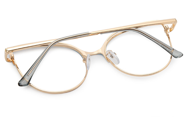 Glasseslit Britney Spring Hinge Cat Eye Eyeglasses C2, Blue frame, view 6