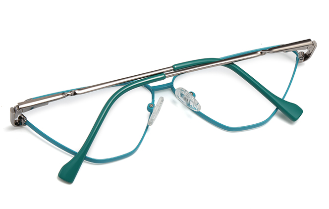 Glasseslit 100266 Spring Hinges Cateye Eyeglasses C5, Blue frame, view 3