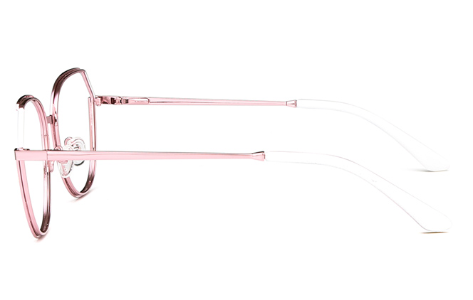 Glasseslit 100273 Cateye Spring Hinge Eyeglasses C4, Pink frame, view 5