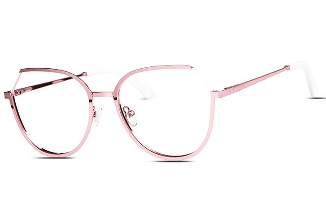 Glasseslit 100273 Cateye Spring Hinge Eyeglasses C4, Pink frame