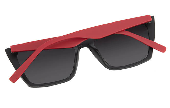 Glasseslit 100279 Cateyte Sunglasses black and red, Pink frame, view 3