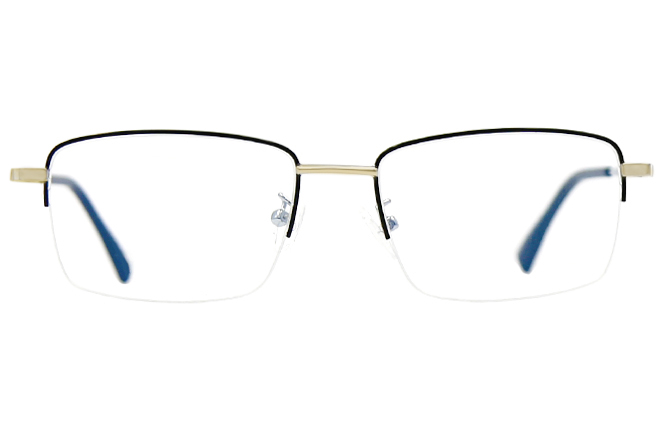 Glasseslit 100294 Rectangle Eyeglasses C2, Black frame, view 4
