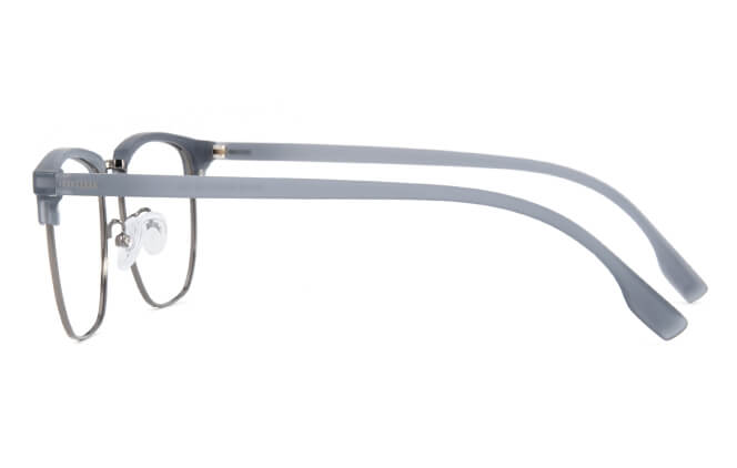 Glasseslit 100303 Browline Eyeglasses C4, Grey frame, view 5
