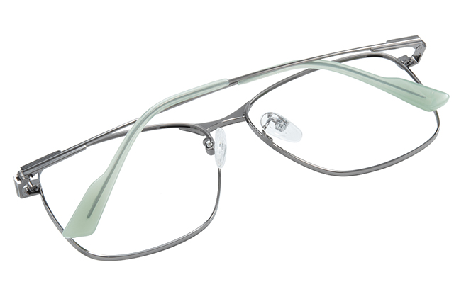 Glasseslit 100306 Square Eyeglasses C3, Rose Gold frame, view 3