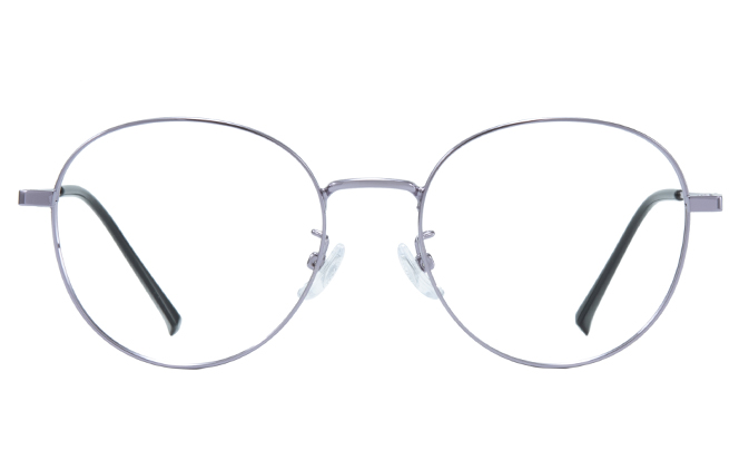 Glasseslit 100311 Round Spring Hinge Eyeglasses purple, Purple frame, view 4