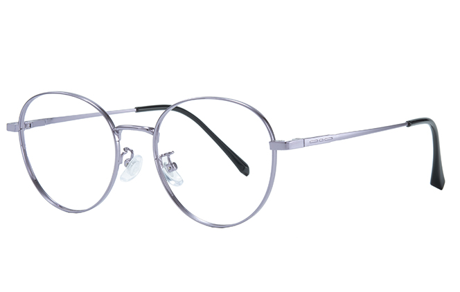 Glasseslit 100311 Round Spring Hinge Eyeglasses purple, Purple frame