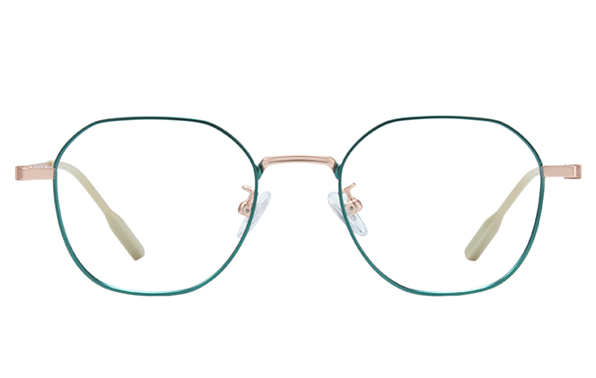 Glasseslit 100314 Geometric Eyeglasses C2, Gold frame, view 4