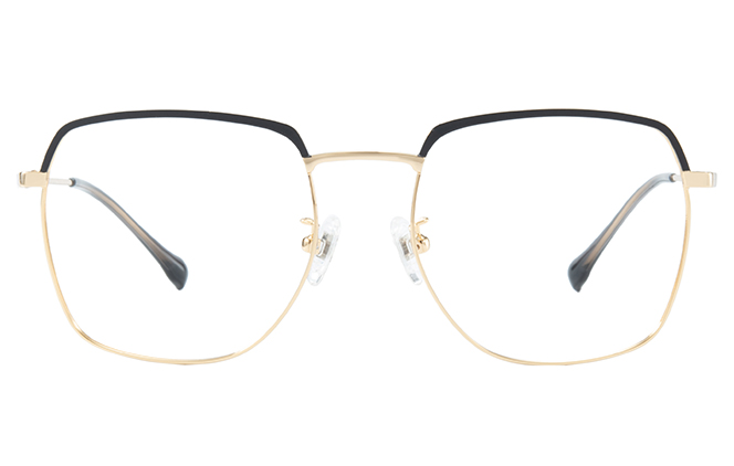 Glasseslit 100320 Square Eyeglasses C161, Gold frame, view 4