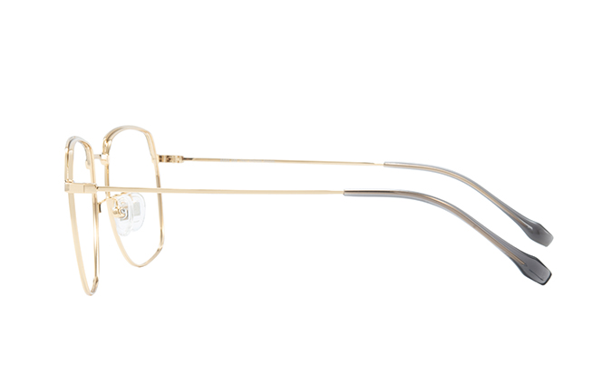 Glasseslit 100320 Square Eyeglasses C161, Gold frame, view 5