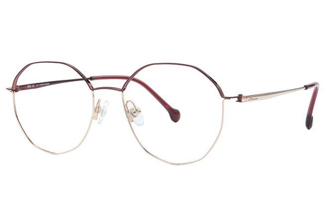 Glasseslit 100327 Geometric Eyeglasses C02, Red frame