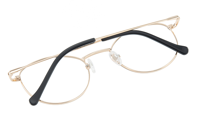 Glasseslit 100332 Round Eyeglasses C19, Black frame, view 3