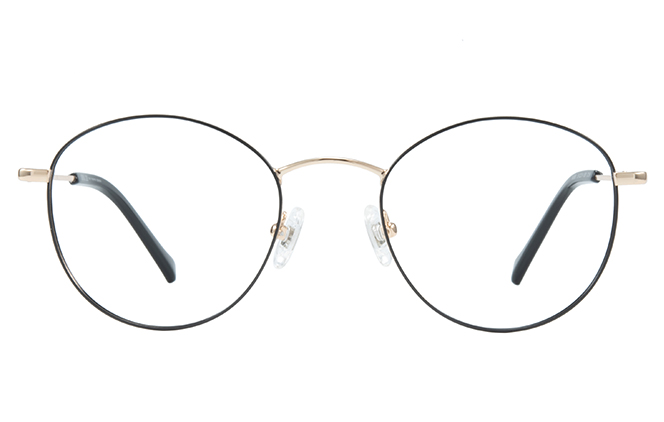 Glasseslit 100332 Round Eyeglasses C19, Black frame, view 4