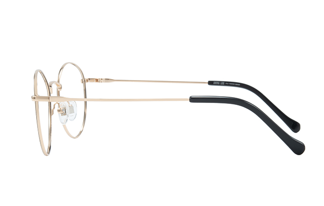 Glasseslit 100332 Round Eyeglasses C19, Black frame, view 5