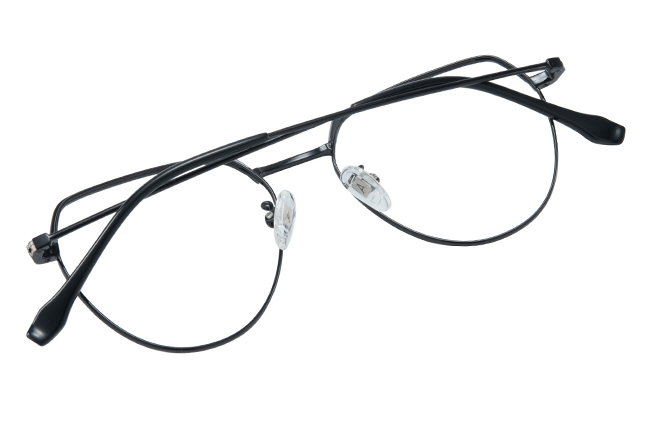 Glasseslit 100334 Geometric Eyeglasses C162, Black frame, view 3