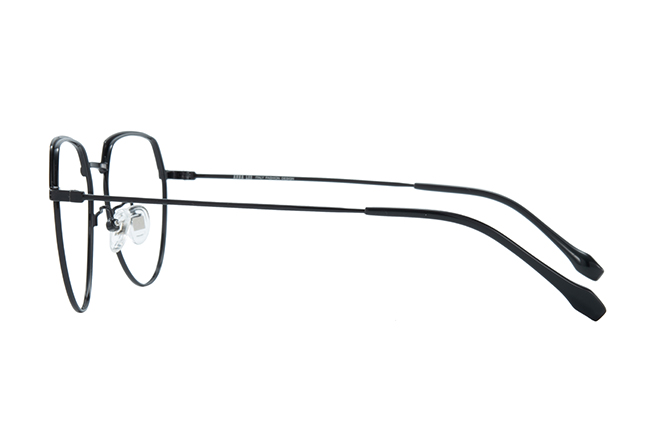 Glasseslit 100334 Geometric Eyeglasses C162, Black frame, view 5
