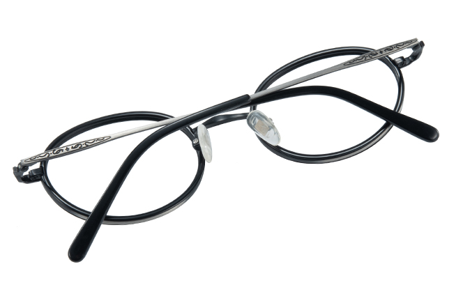 Glasseslit 100335 Oval Eyeglasses C1, Black frame, view 3