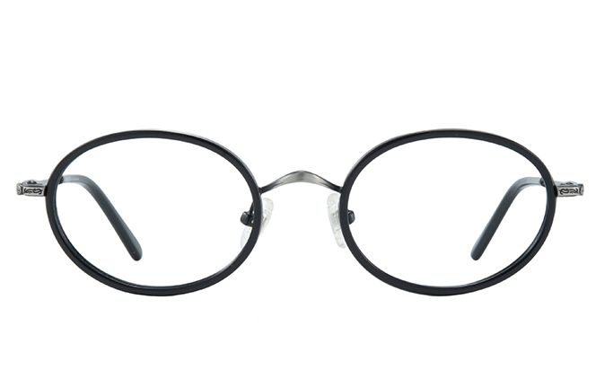 Glasseslit 100335 Oval Eyeglasses C1, Black frame, view 4