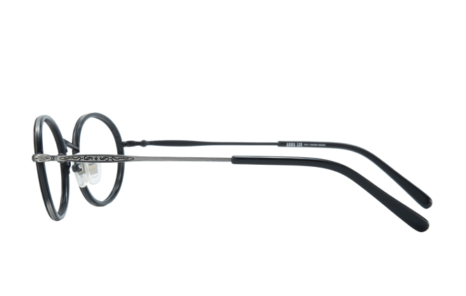 Glasseslit 100335 Oval Eyeglasses C1, Black frame, view 5