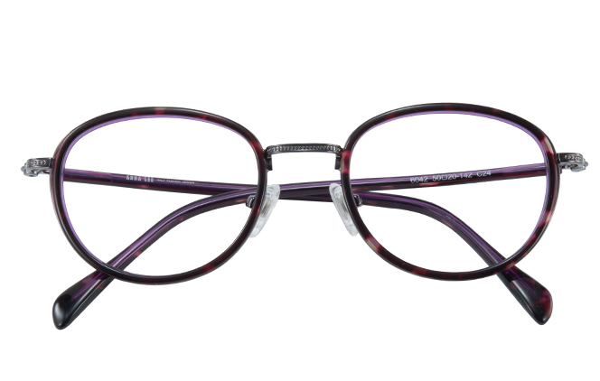 Glasseslit 100336 Oval Eyeglasses C24, Tortoiseshell frame, view 2