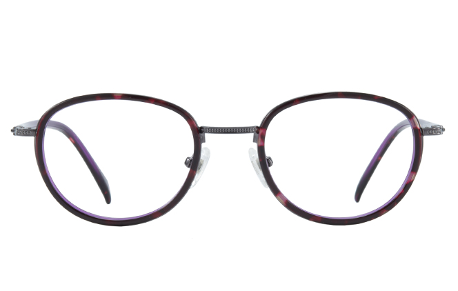 Glasseslit 100336 Oval Eyeglasses C24, Tortoiseshell frame, view 4
