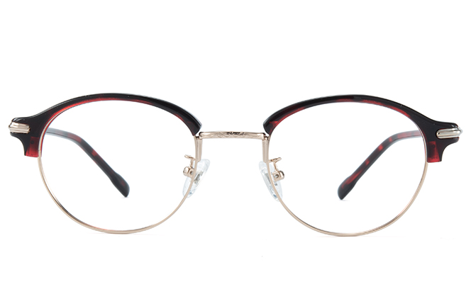Glasseslit 100337 Browline Eyeglasses C23, Floral frame, view 4