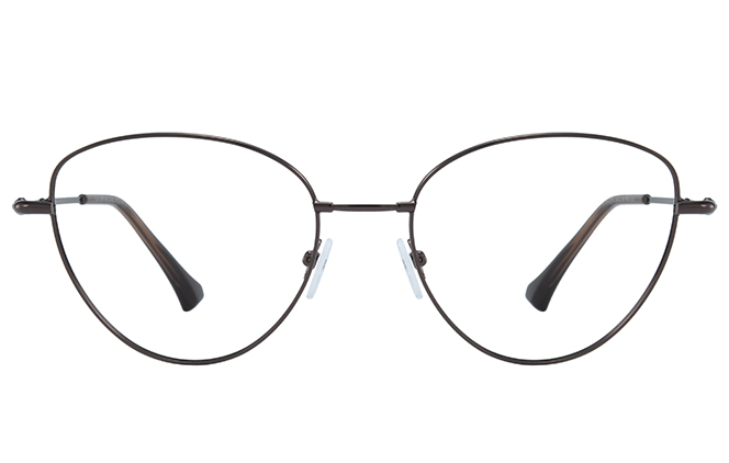 Glasseslit 100346 Cateye Spring Hinge Eyeglasses C2, Grey frame, view 4