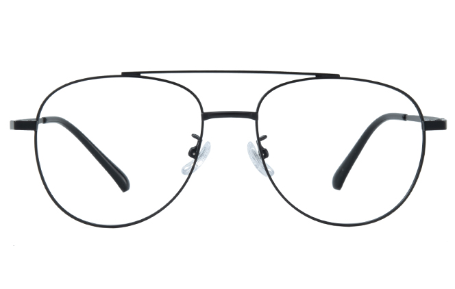 Glasseslit 100352 Aviator Eyeglasses C1, Black frame, view 4