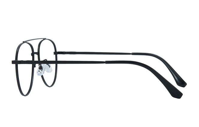 Glasseslit 100352 Aviator Eyeglasses C1, Black frame, view 5