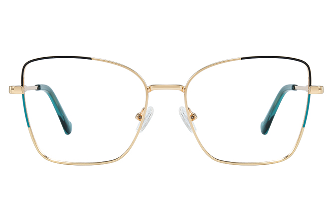 Glasseslit 100359 Cateye Spring Hinge Eyeglasses C2, Purple frame, view 4