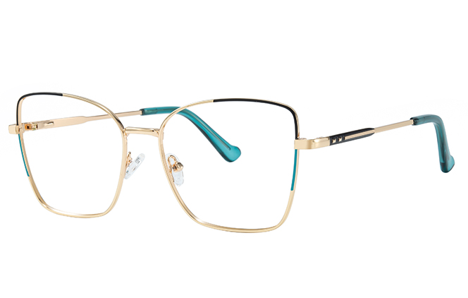 Glasseslit 100359 Cateye Spring Hinge Eyeglasses C2, Purple frame