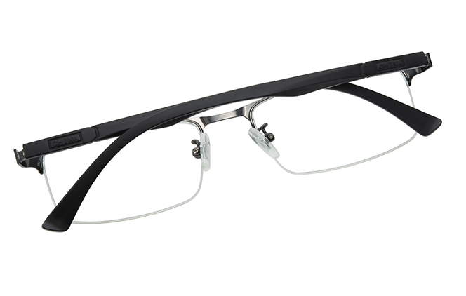 Glasseslit 100363 Browline Eyeglasses grey, Grey frame, view 3