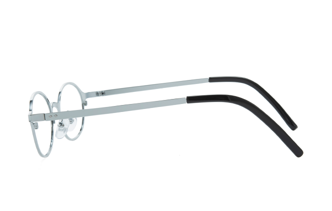 Glasseslit 100365 Oval Eyeglasses C1, Silver frame, view 5
