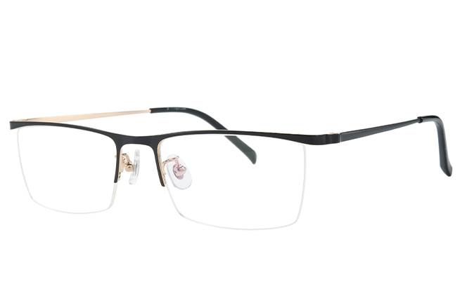 Glasseslit 100382 Browline Titanium Eyeglasses C4