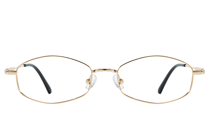 Glasseslit 100383 Geometric Eyeglasses C1, Gold frame, view 4