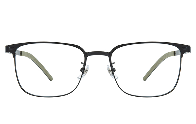 Glasseslit 100399 Browline Eyeglasses C1, Black frame, view 4