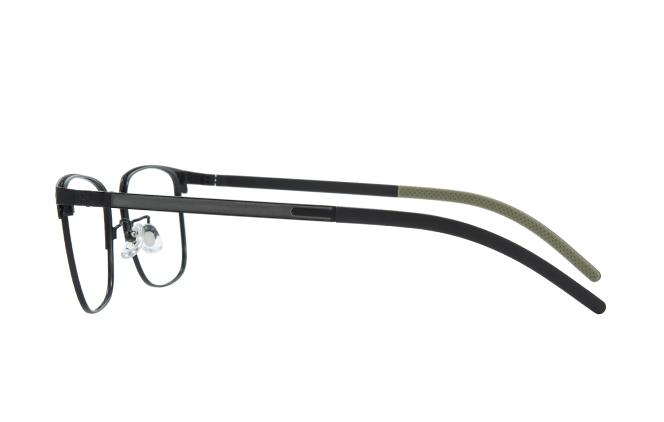 Glasseslit 100399 Browline Eyeglasses C1, Black frame, view 5
