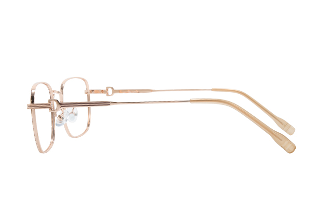 Glasseslit 100403 Rectangle Eyeglasses C6, Brown frame, view 5