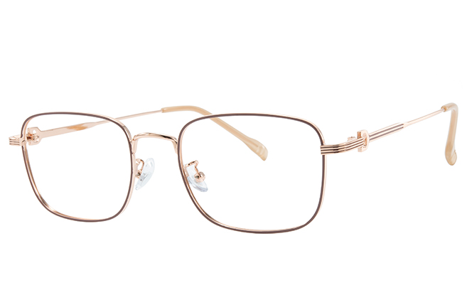 Glasseslit 100403 Rectangle Eyeglasses C6, Brown frame