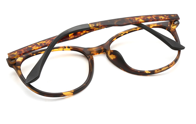 Glasseslit Selena Round Eyeglasses C8, Tortoiseshell frame, view 6