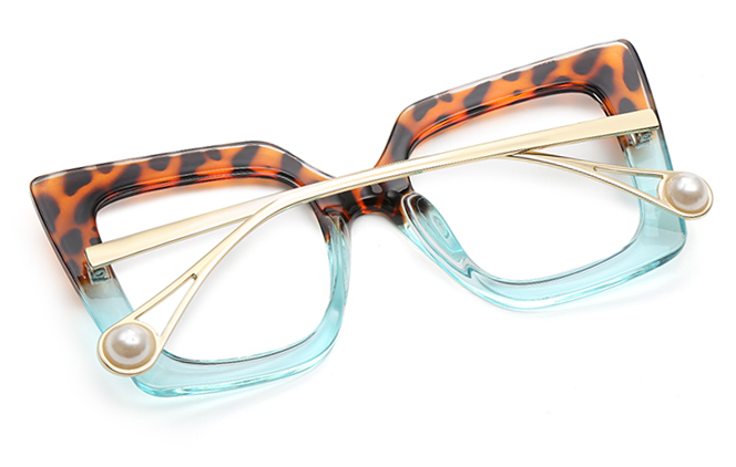 Glasseslit 200532 Square Glasses C5, Tortoiseshell frame, view 3