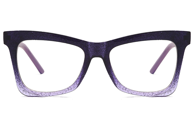 Glasseslit 200587 Cateye Spring hinge Glasses C5, Purple frame, view 4