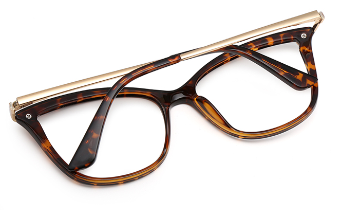 Glasseslit 200590 Cateye Spring hinge Glasses C3, Tortoiseshell frame, view 3
