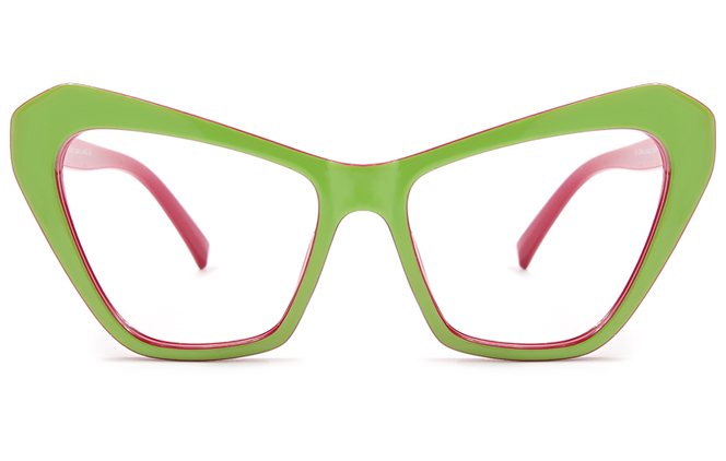 Glasseslit 200592 Cateye Eyeglasses C3, Red frame, view 4