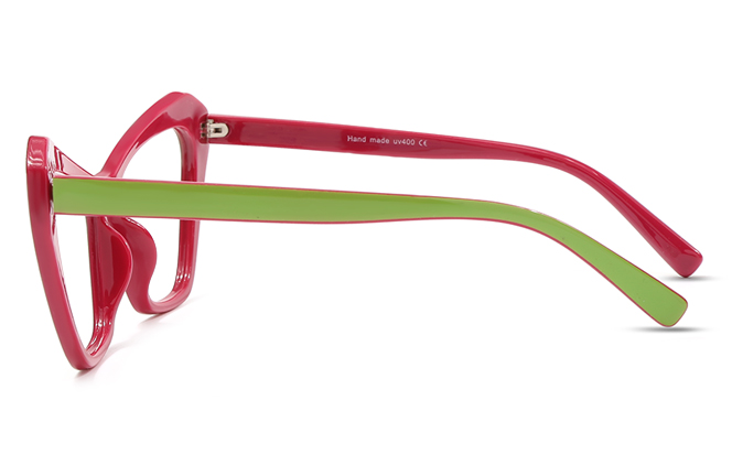 Glasseslit 200592 Cateye Eyeglasses C3, Red frame, view 5
